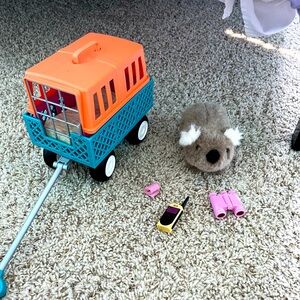 American girl wallaby and wagon set